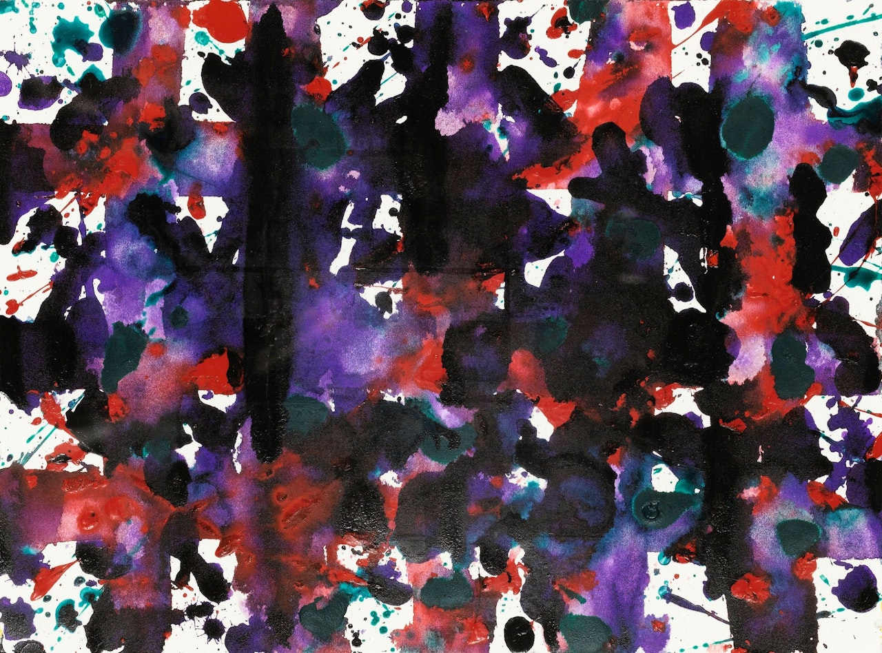UNTITLED (SF80-295A) by Sam Francis