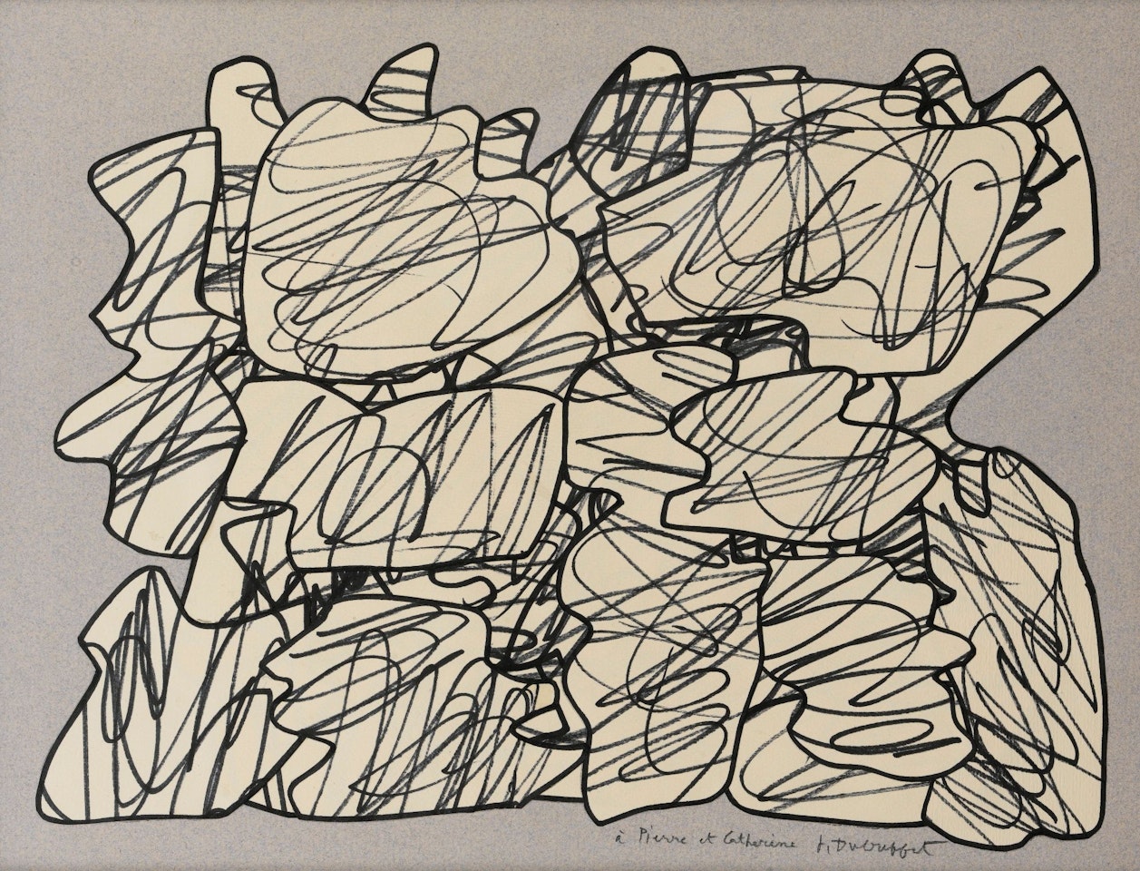 RÉCIT IX by Jean Dubuffet