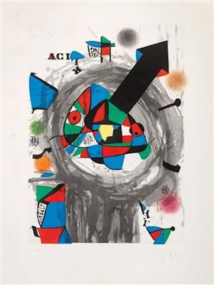 “Personnage à la Flèche noire”,1977 by Joan Miró