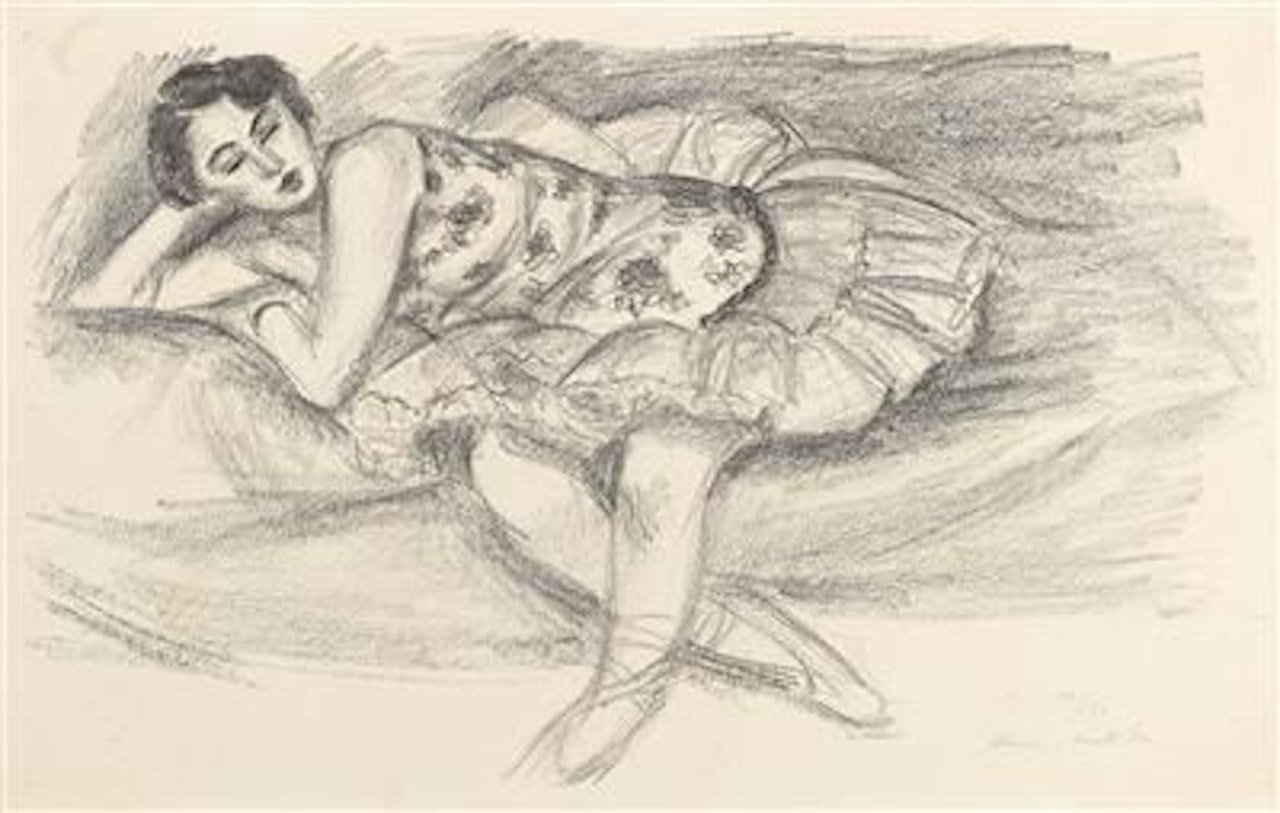 Dancer at the couch, folded in two", 1925-26 by Henri Matisse