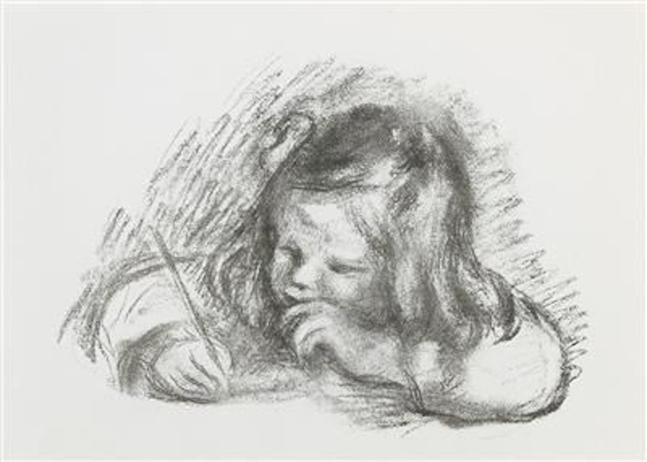 “Le petit garçon au porte-plume (Claude Renoir écrivant)” by Pierre-Auguste Renoir