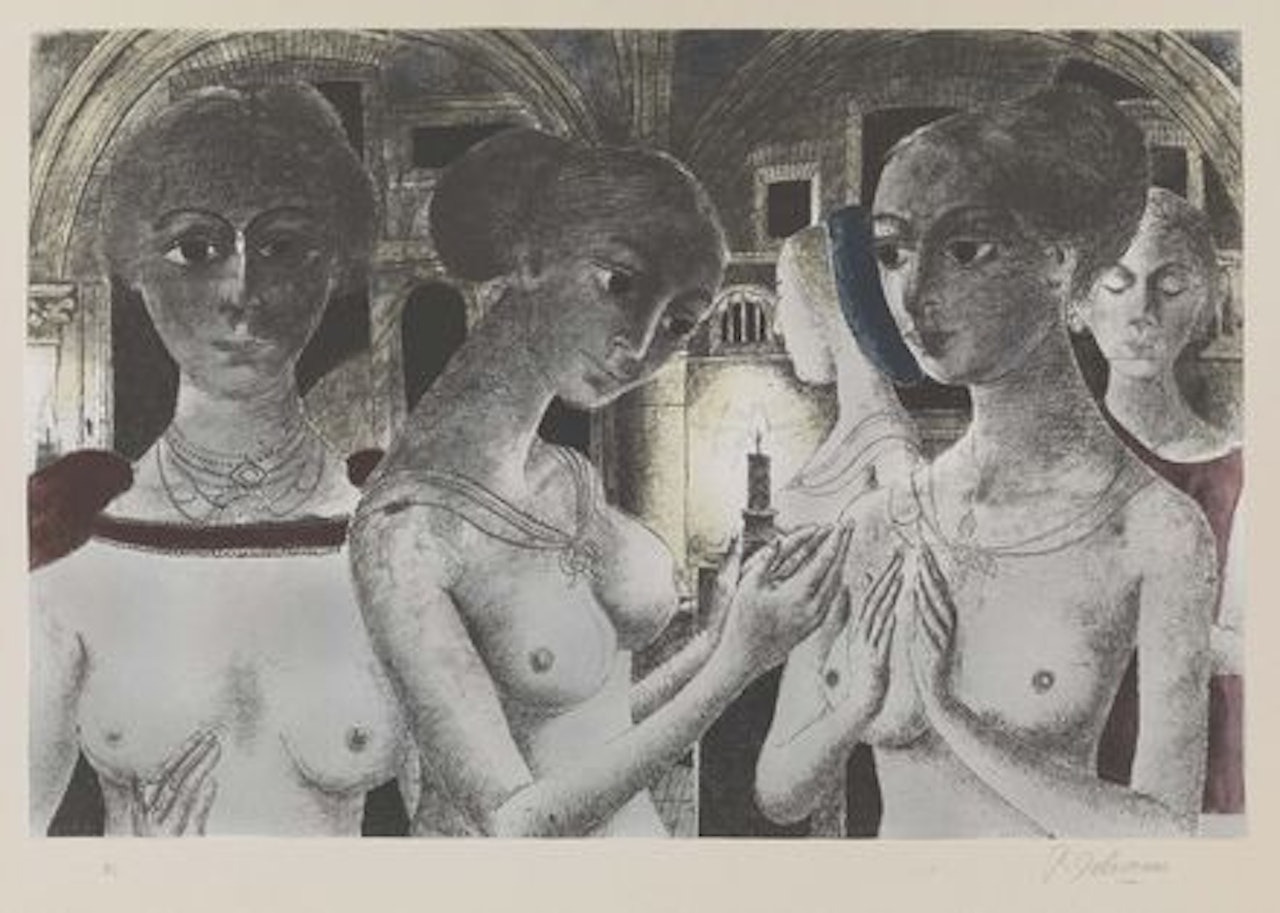Trois femmes by Paul Delvaux