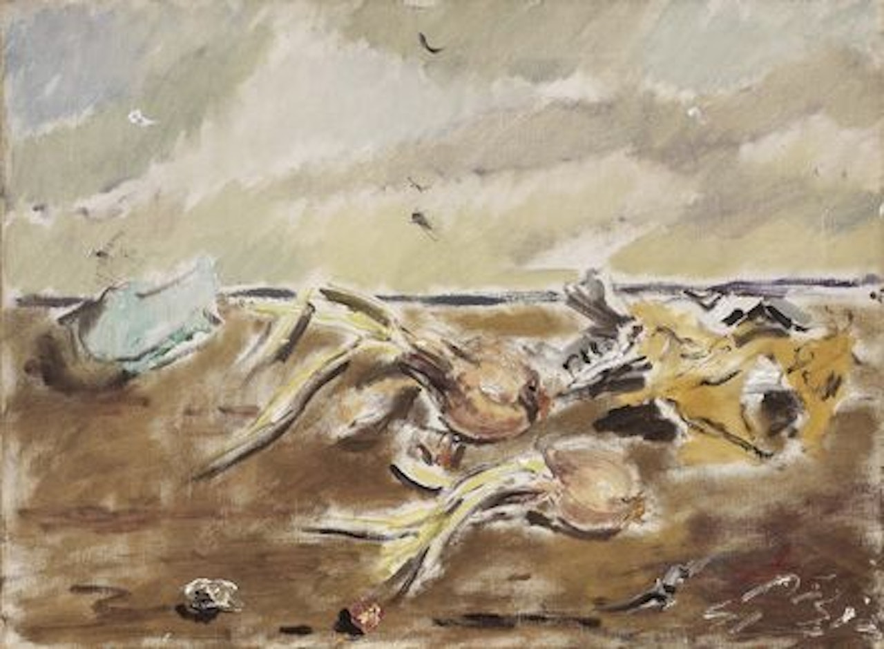 Natura morta marina (con aglio e cipolle) by Filippo de Pisis