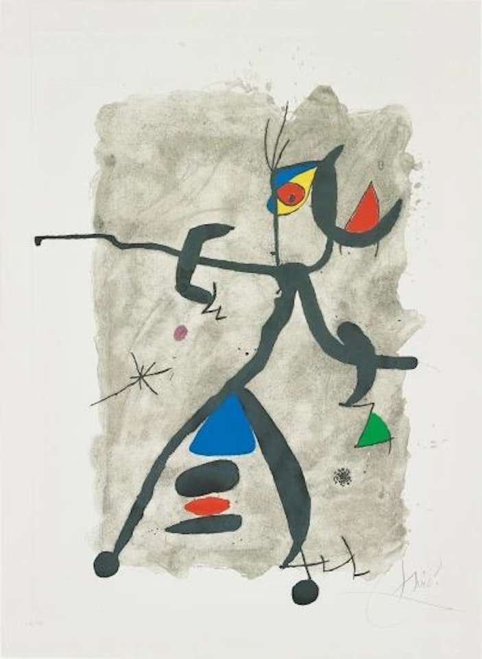 Per Alberti, per La Spagna (For Alberti, For Spain): one plate by Joan Miró