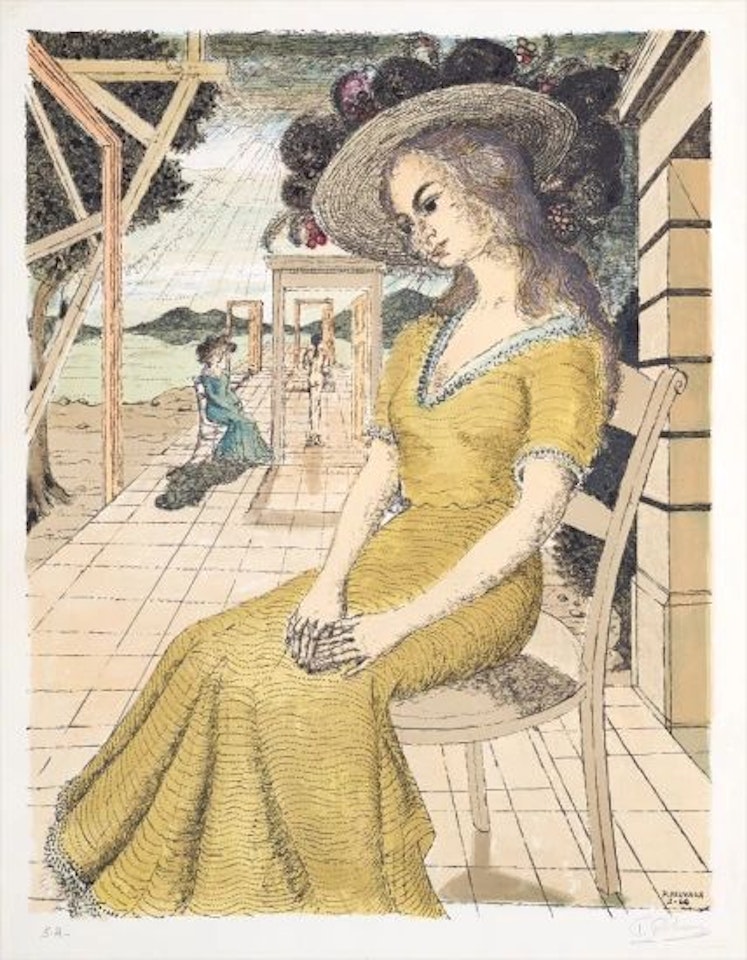 Anne songeuse (Pensive Anne) by Paul Delvaux