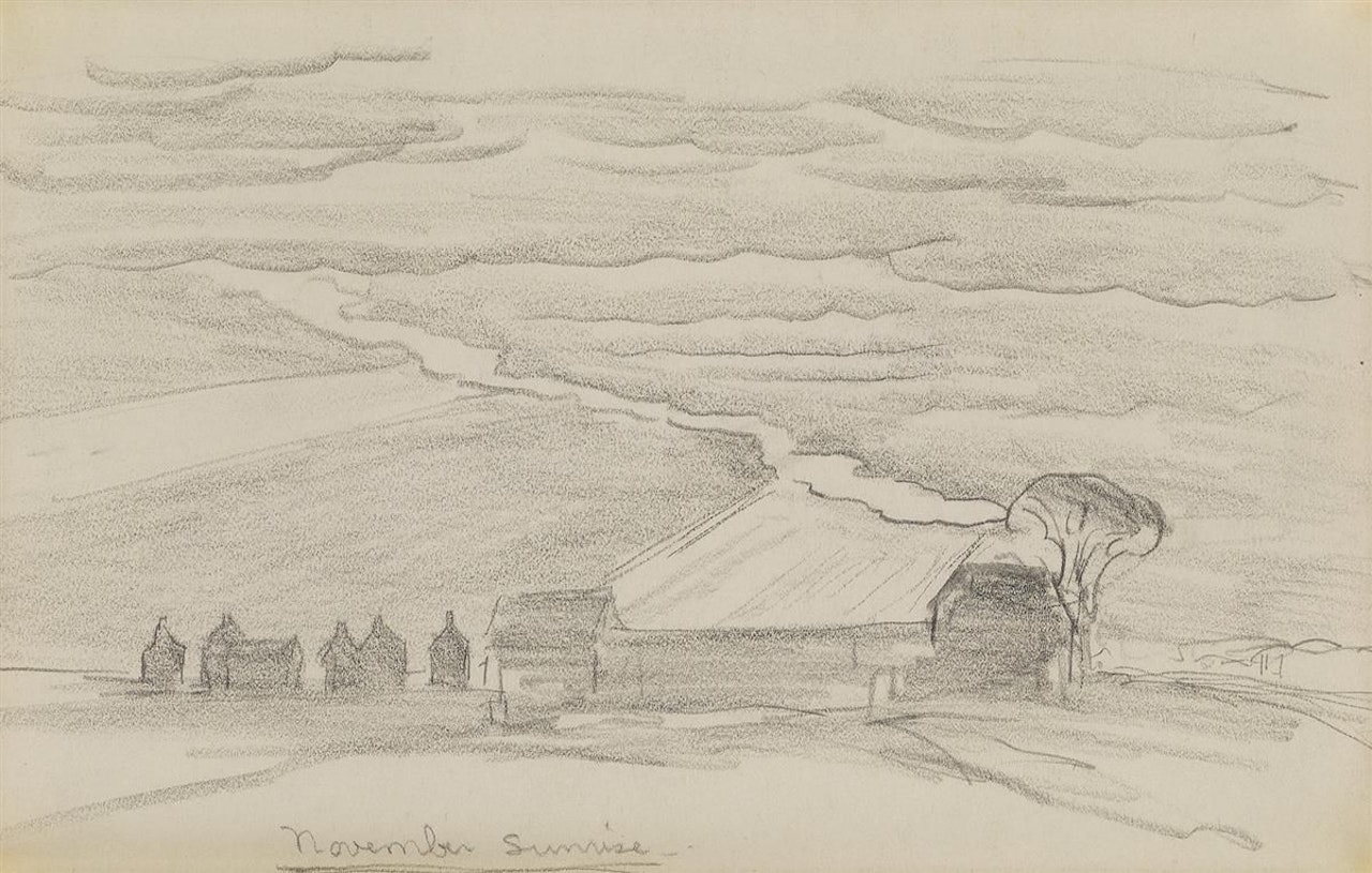 November Sunrise by Charles Burchfield