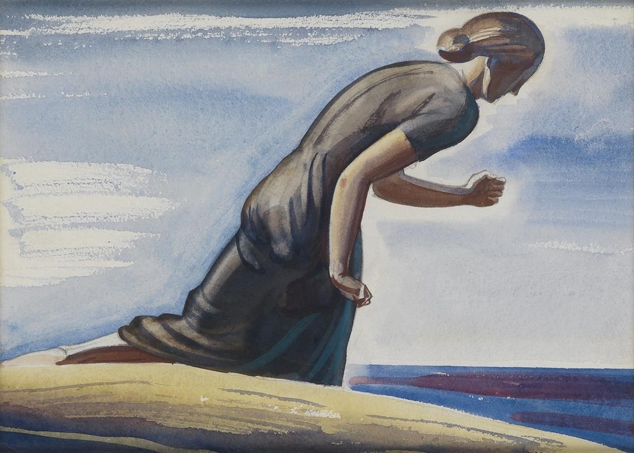 Walking Woman by Rockwell Kent