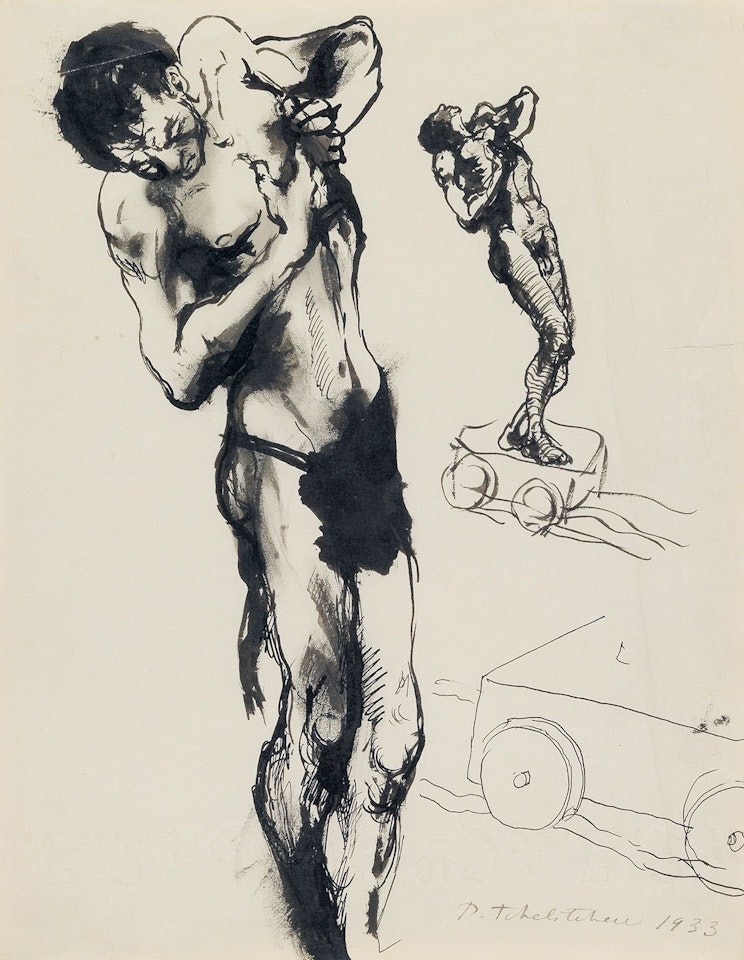 Male Figure Studies by Pavel Tchelitchew