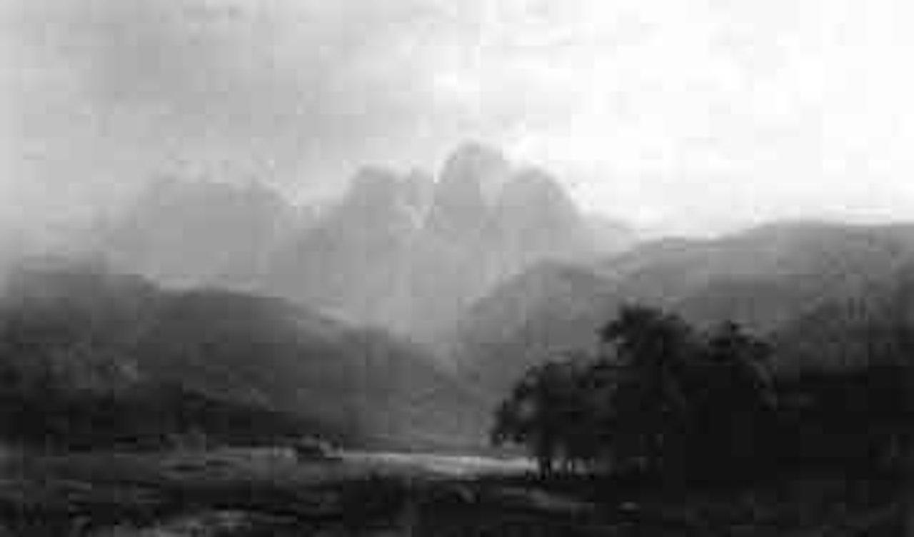 Haying in the valley by Hermann Fuechsel