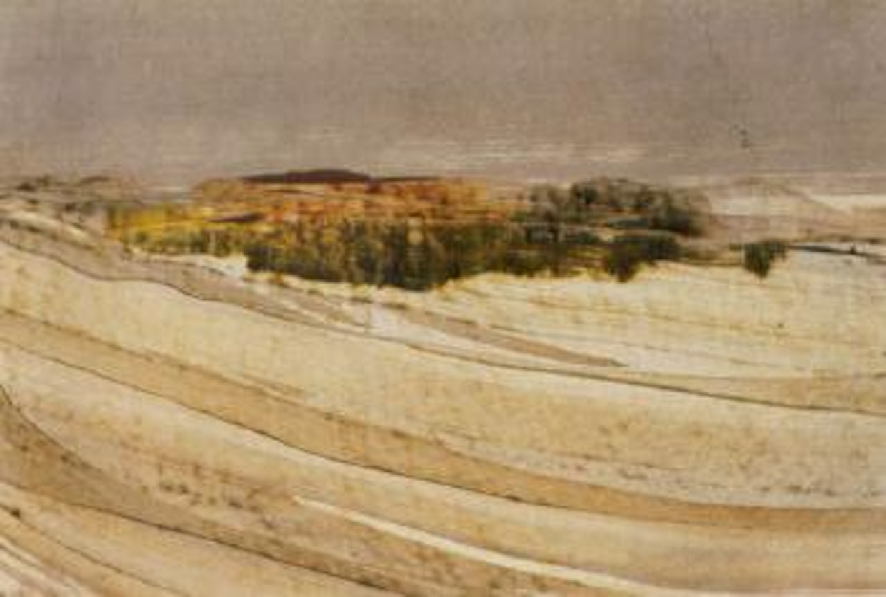 Central Australian landscape by Sidney Nolan