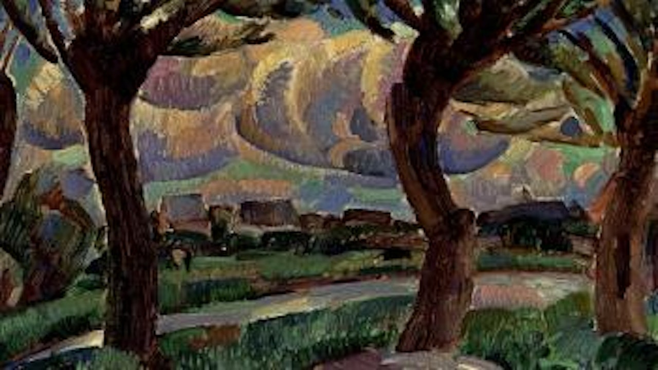 Hollands landschap by Leo Gestel