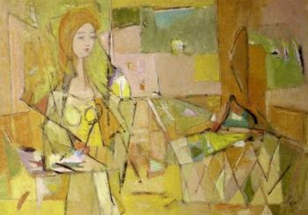 Femme assise by Geer van Velde