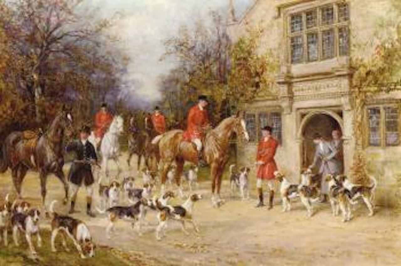 Before the hunt by Heywood Hardy