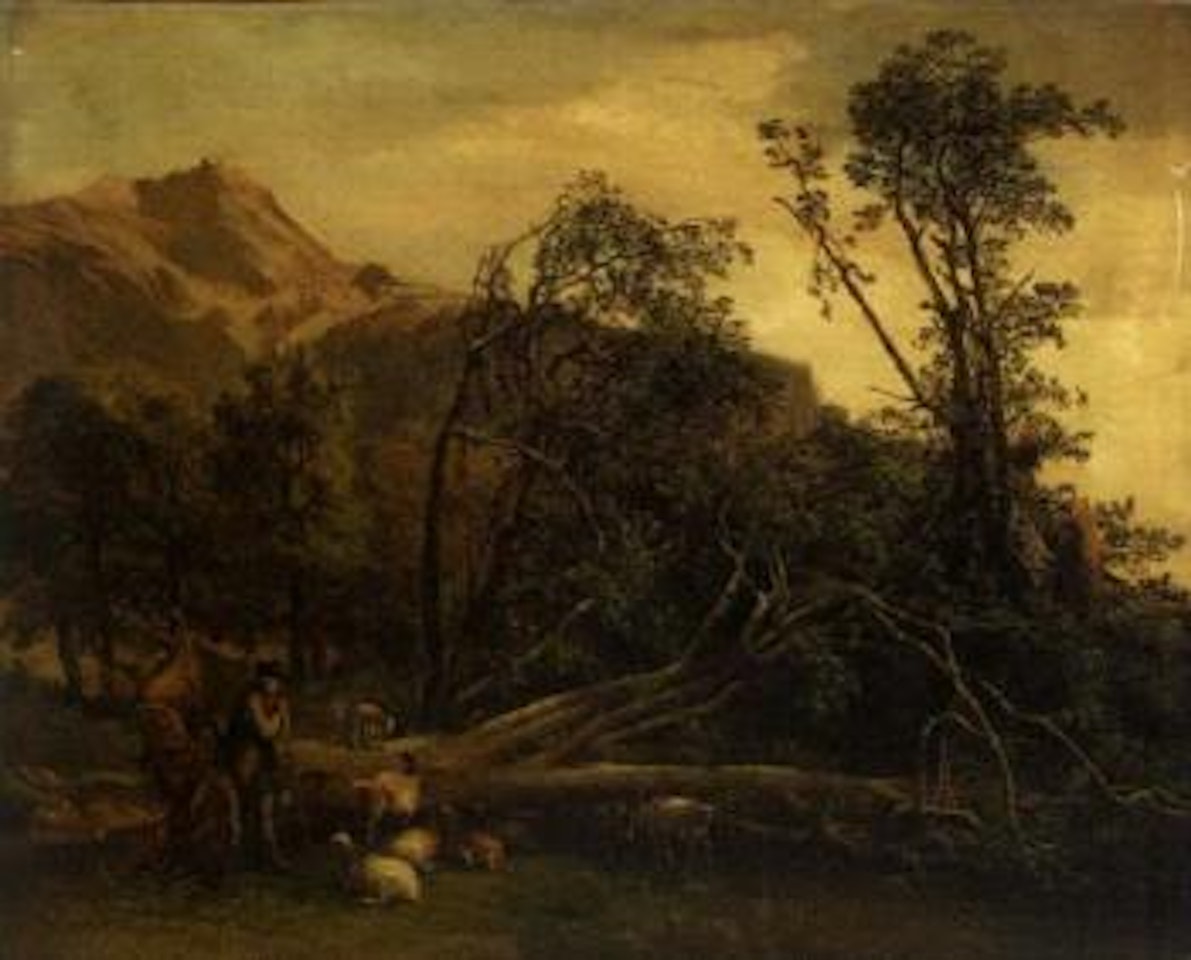 Tending the flock by Eugène Joseph Verboeckhoven