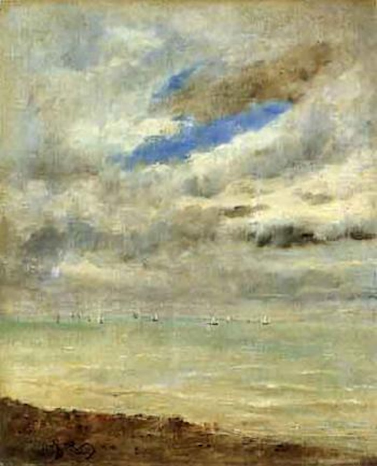 Beach scene by Alfred Stevens