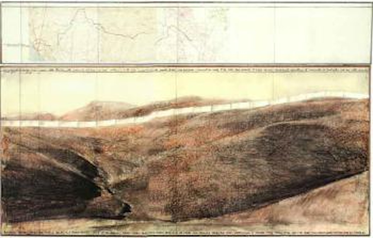 Running fence, project for Sonoma County and Marin County by Christo