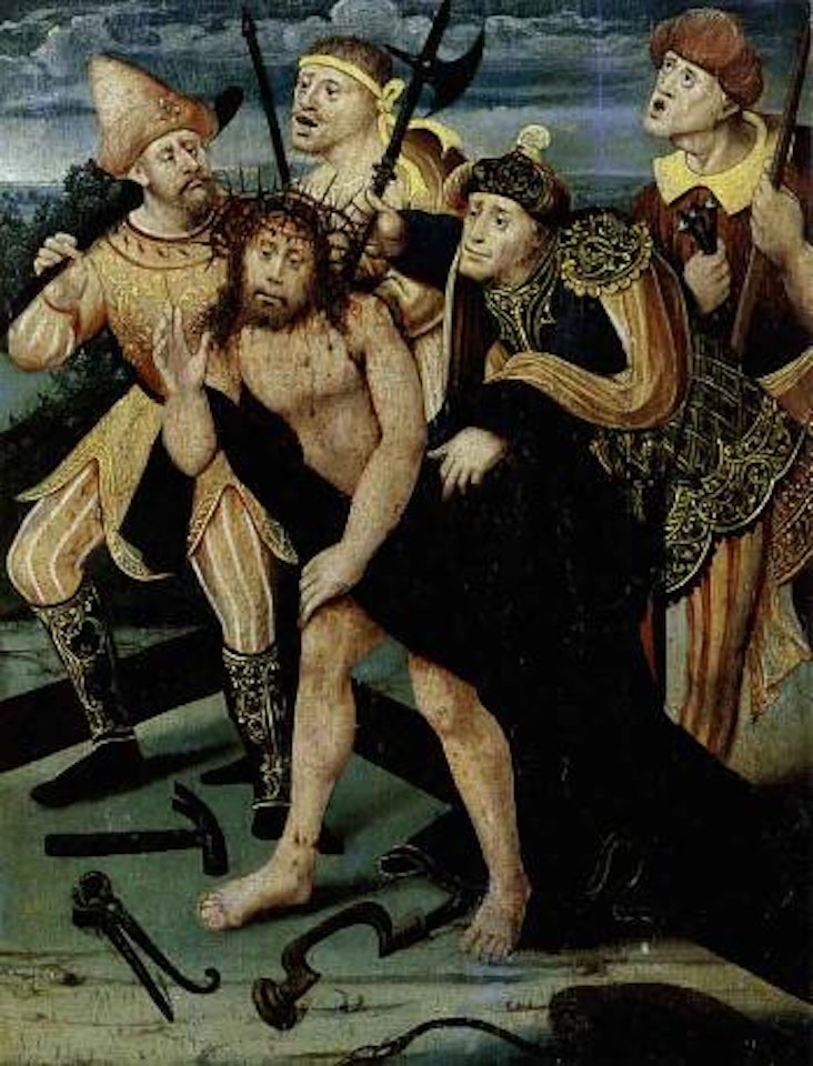 Jesus carrying the cross by Dutch School
