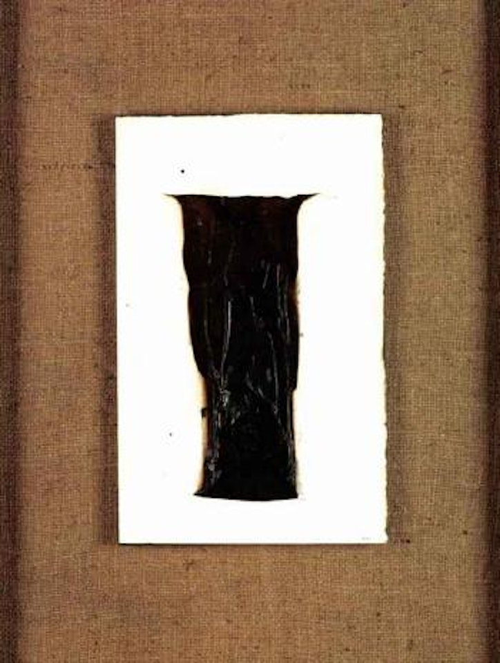 Composition with burning by Alberto Burri