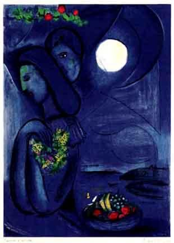 Night scene by Marc Chagall
