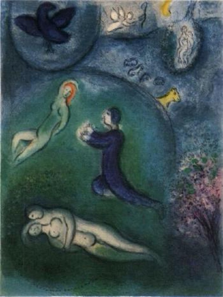 Daphnie and Lycanion by Marc Chagall