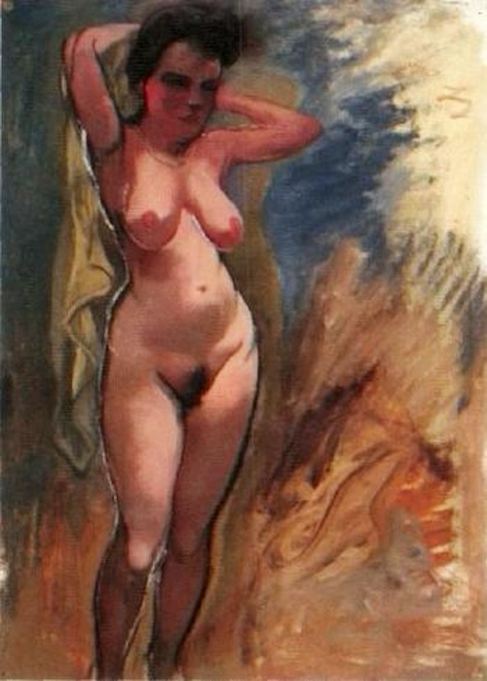 Standing female nude by George Grosz
