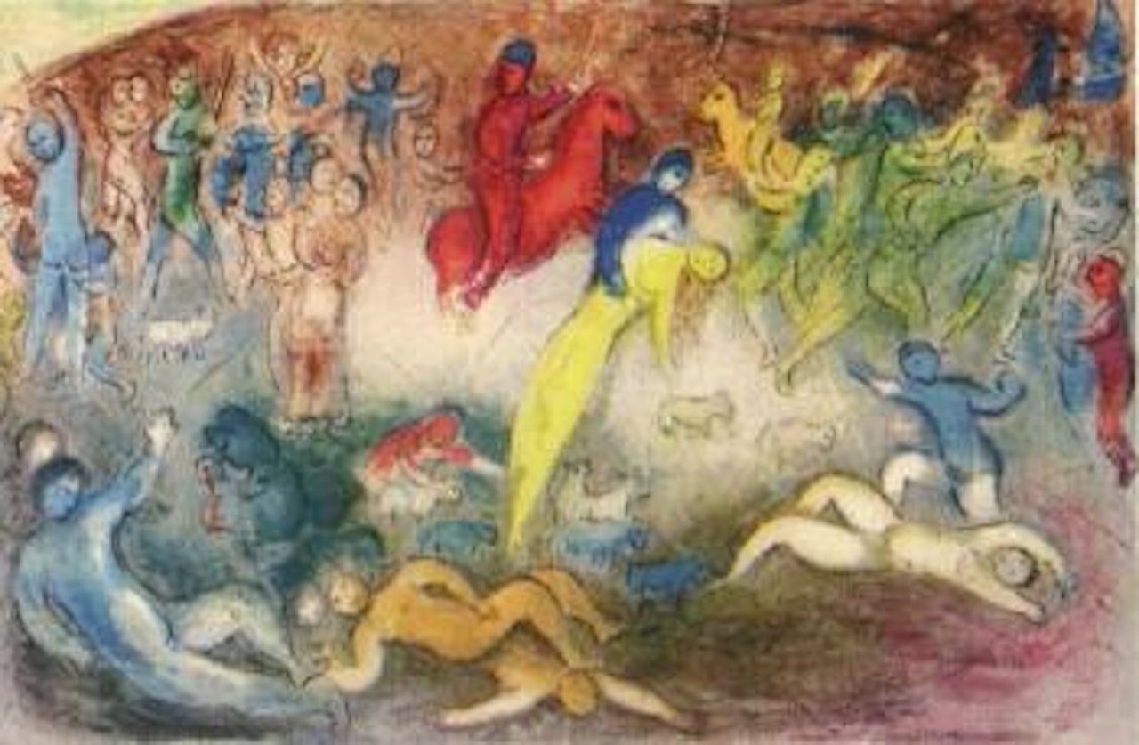 Abduction of Chloe by Marc Chagall