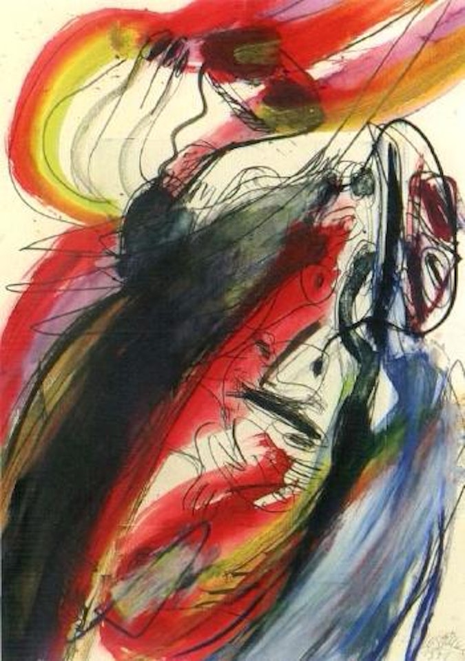 Abstract composition by Walter Stöhrer