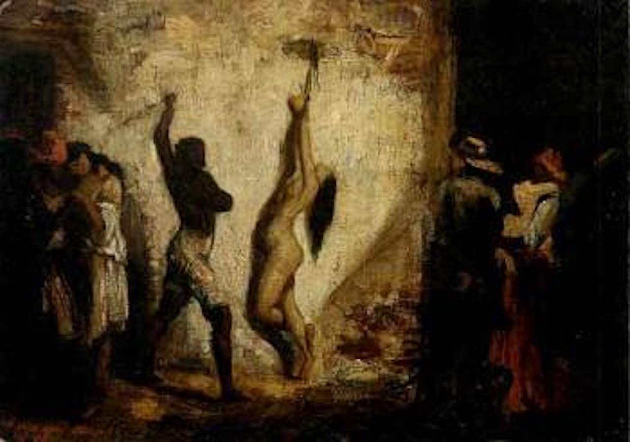 Torture chamber by Eugene Delacroix