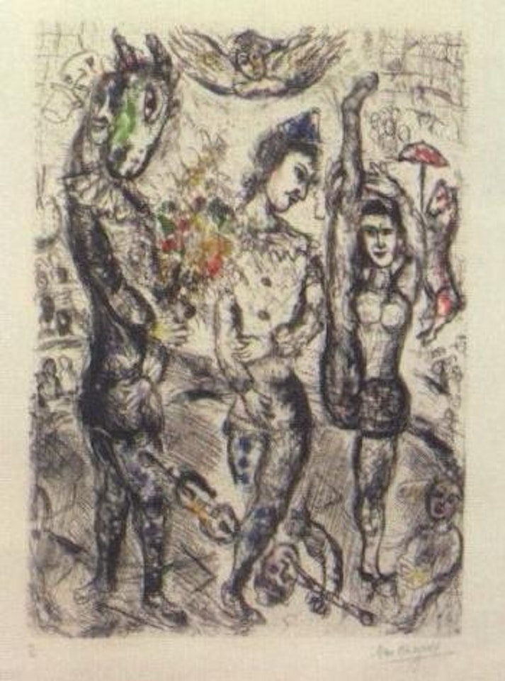 Le pierrot by Marc Chagall
