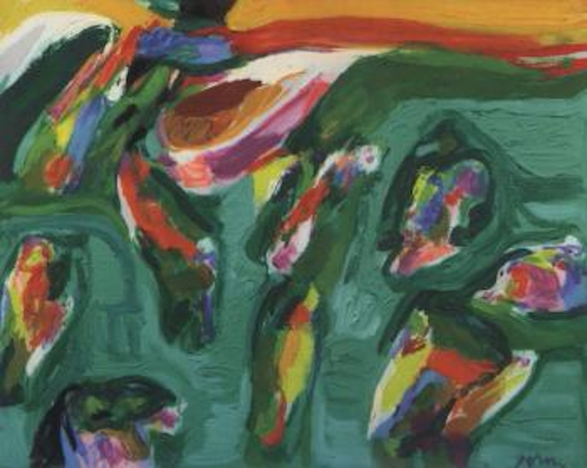 Sommerens Bal - Summer blaze by Asger Jorn