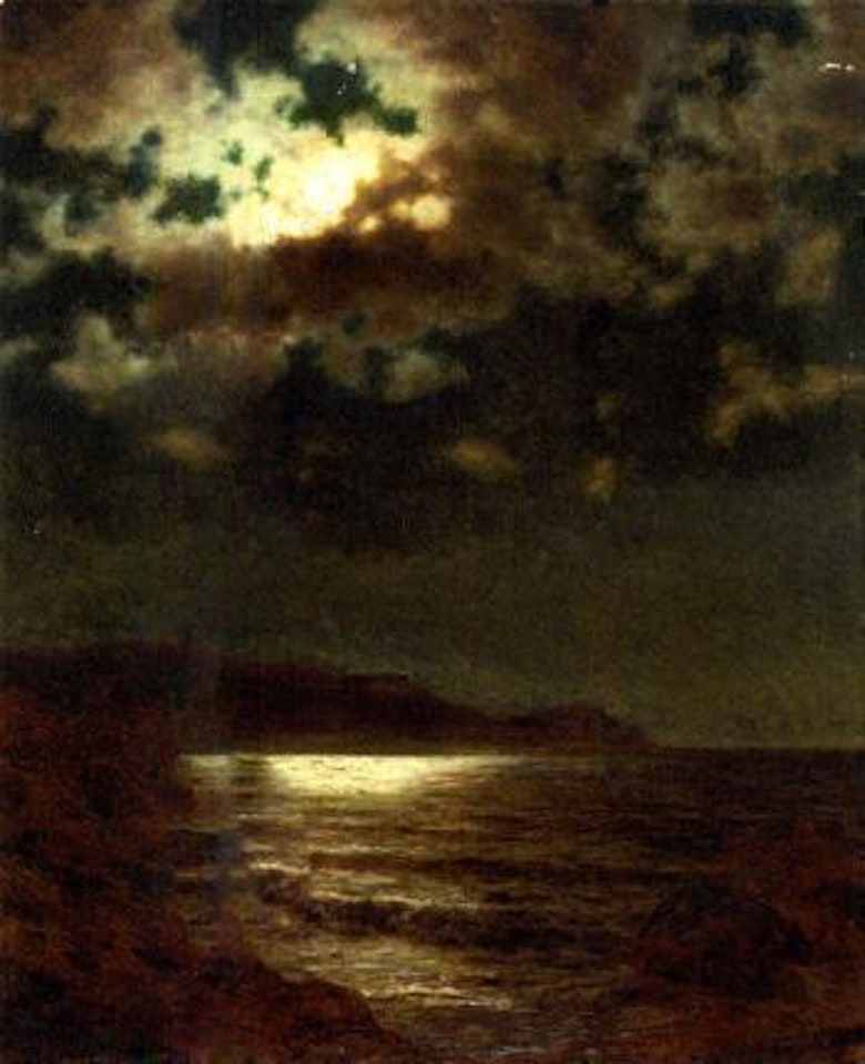 Moonlit seascape by Ivan Fedorovich Choultse