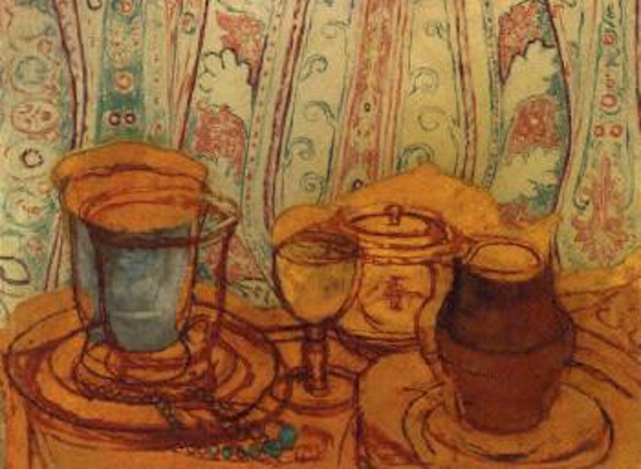 Still life with teapot by Pavel Tchelitchew