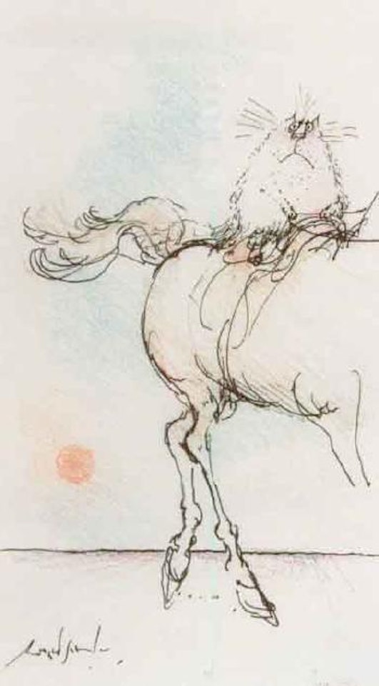 Lone rider by Ronald Searle