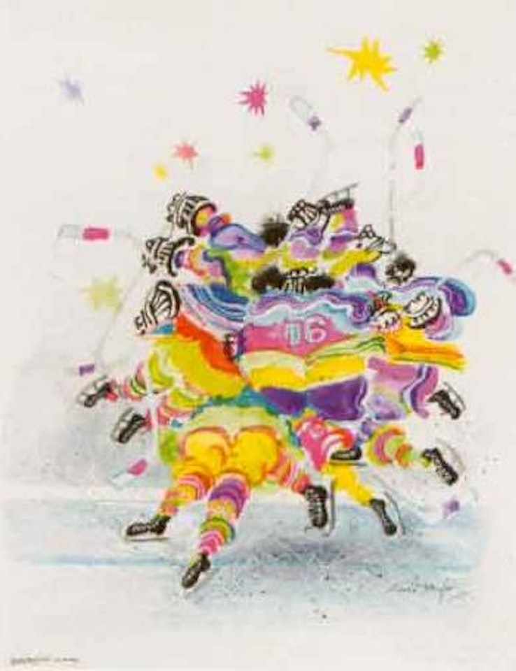Ice hockey by Ronald Searle