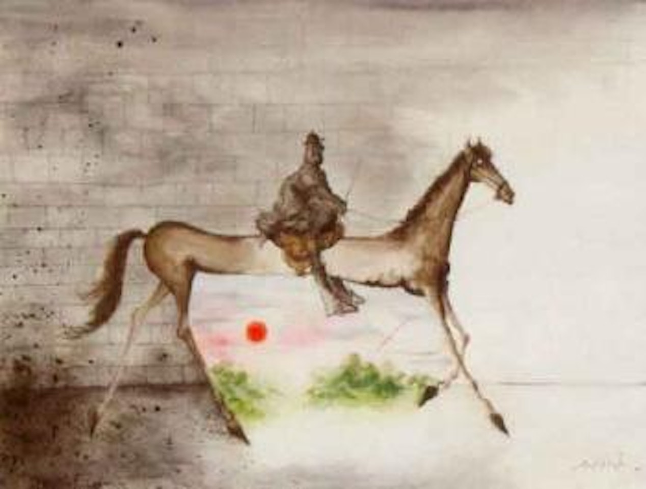 Magic horse by Ronald Searle