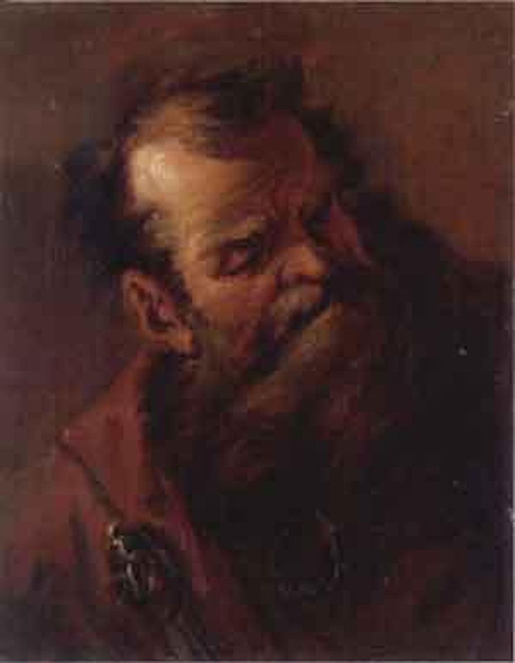 Study of the head of a bearded man by Italian School