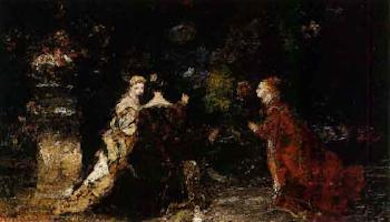 Conversation dans le parc by Adolphe Monticelli