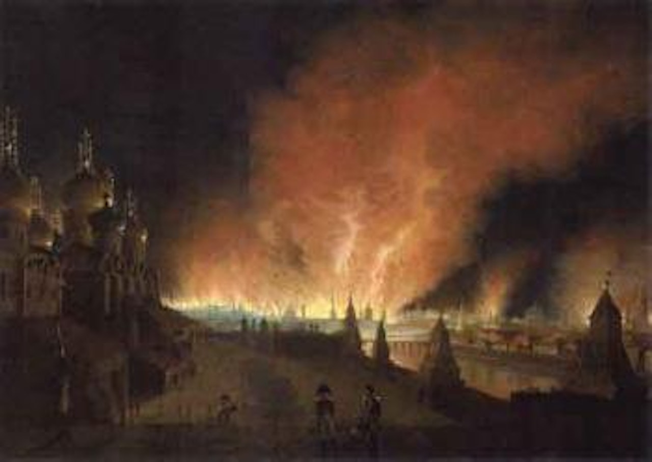 Burning of Moscow by Russian School