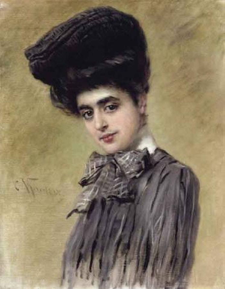 Parisian beauty by Konstantin Makovsky