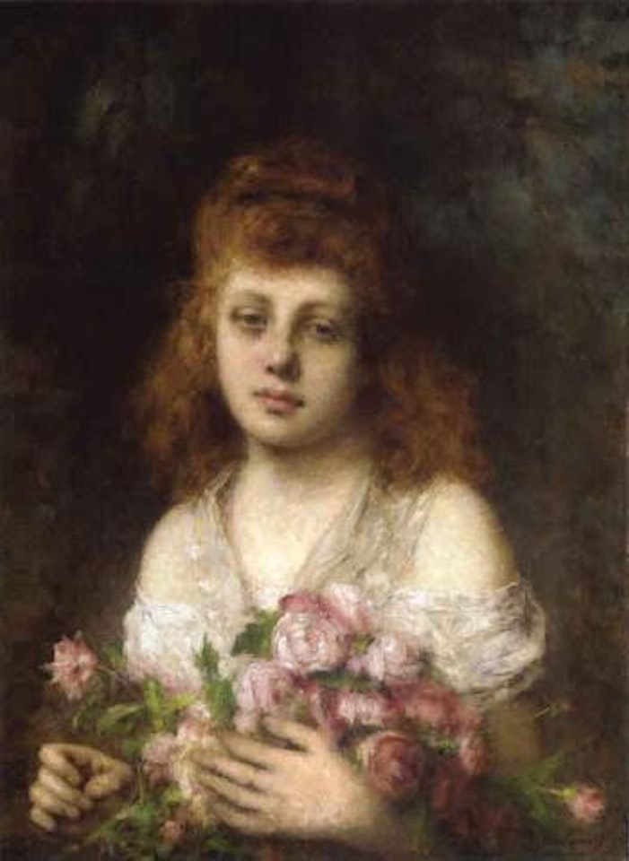 Auburn-haired beauty by Alexei Harlamoff