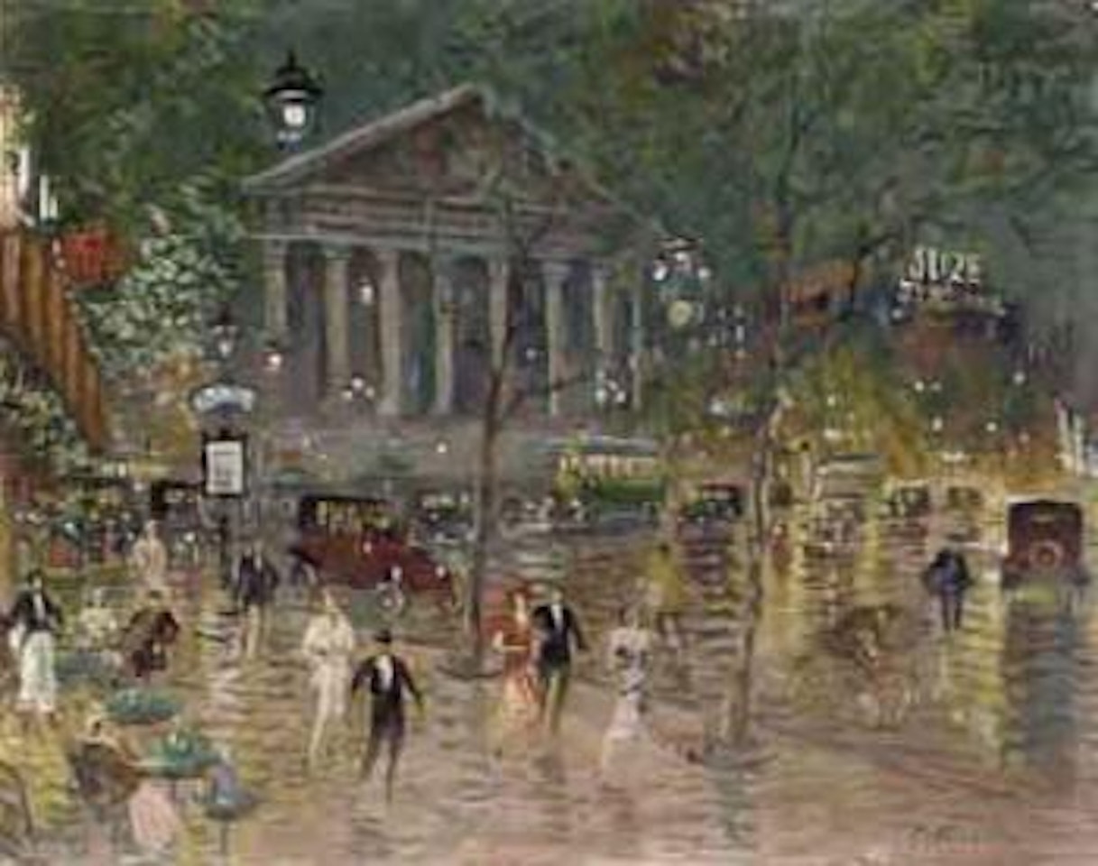 Place de la madeleine, Paris by Konstantin Alekseevich Korovin