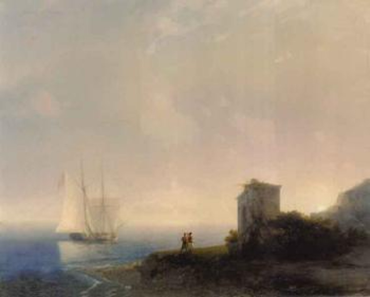 Tartars on the coast by Ivan Konstantinovich Aivazovsky