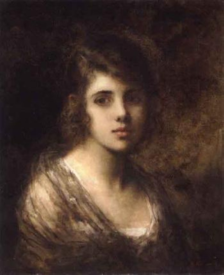 Young brunette by Alexei Harlamoff