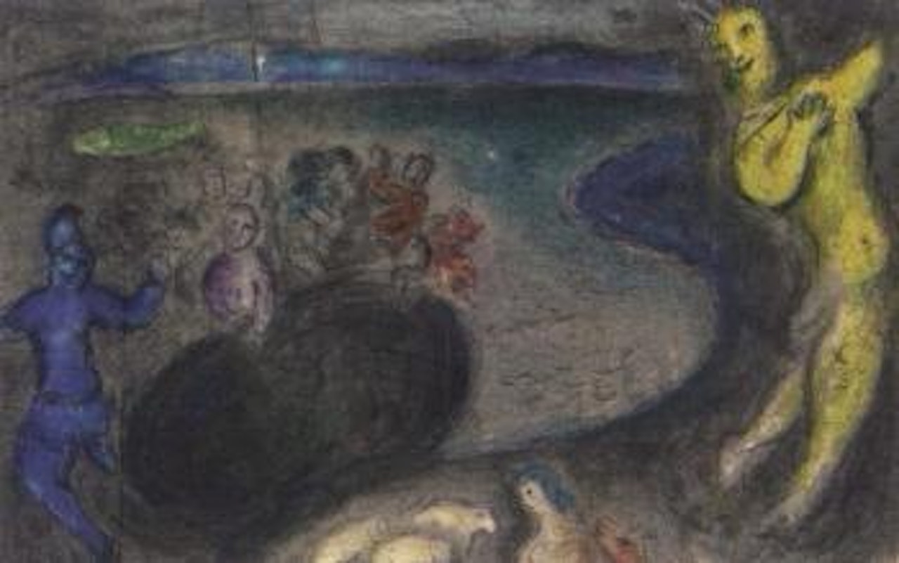 Le songe du capitaine Bryaxis by Marc Chagall