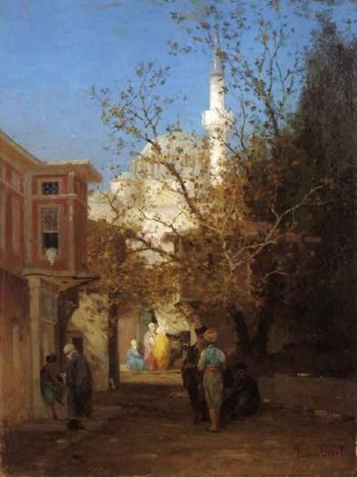 Scene de rue animee en Turquie by Germain-Fabius Brest