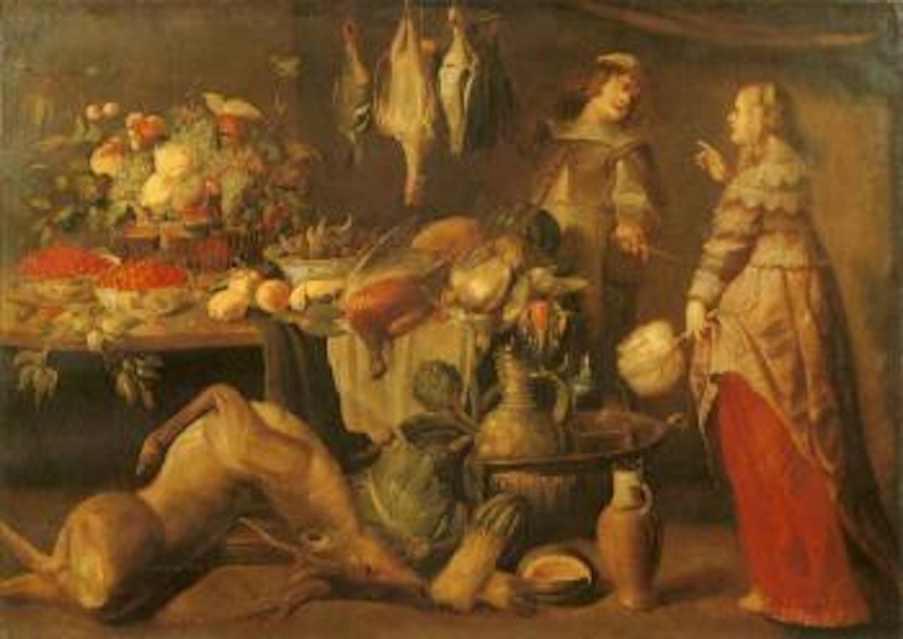 Lady at market by Frans Snyders
