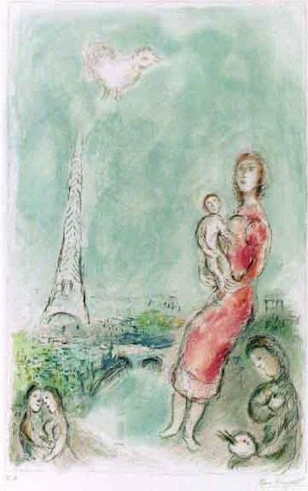 Red maternity by Marc Chagall
