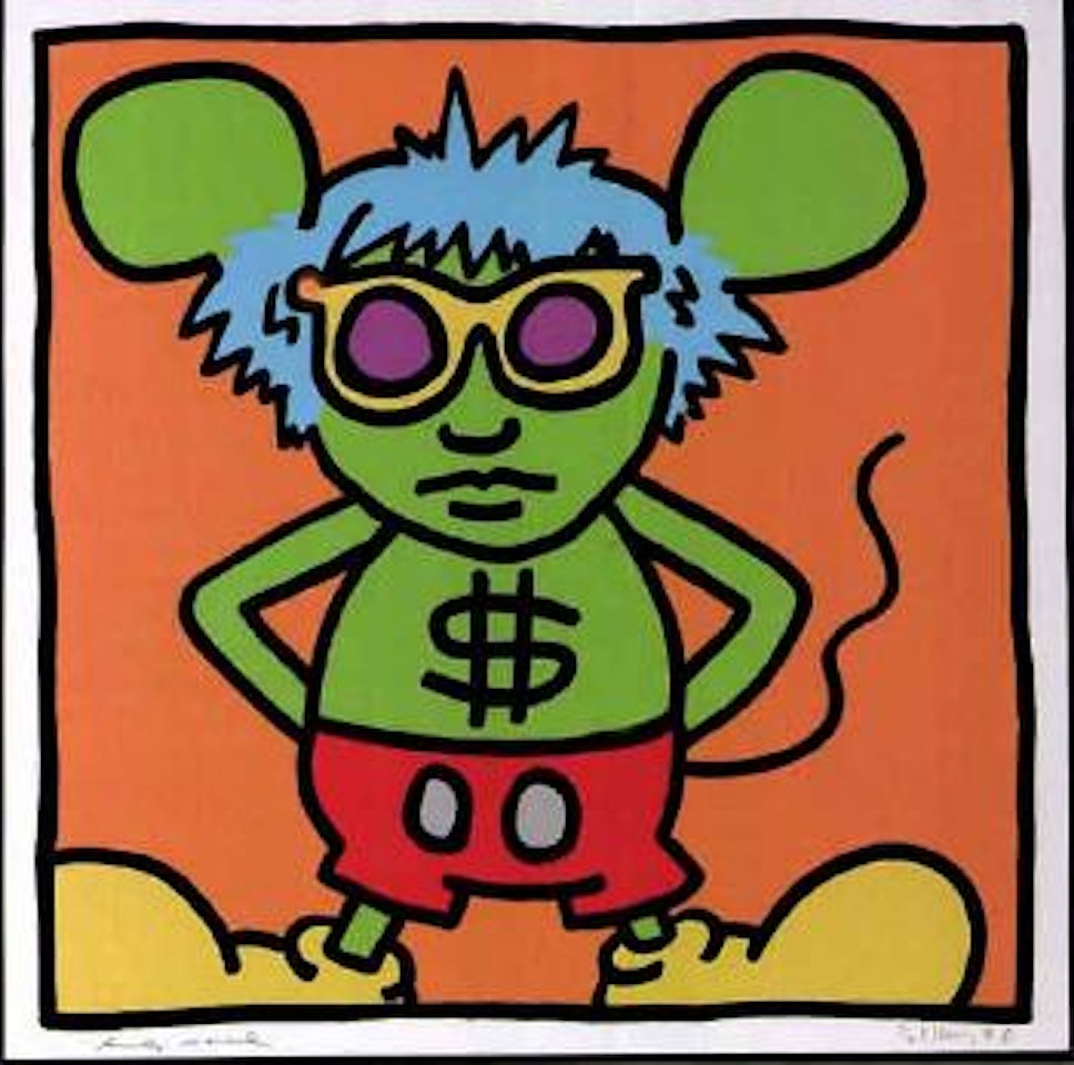 Andy Mouse by Keith Haring by Andy Warhol