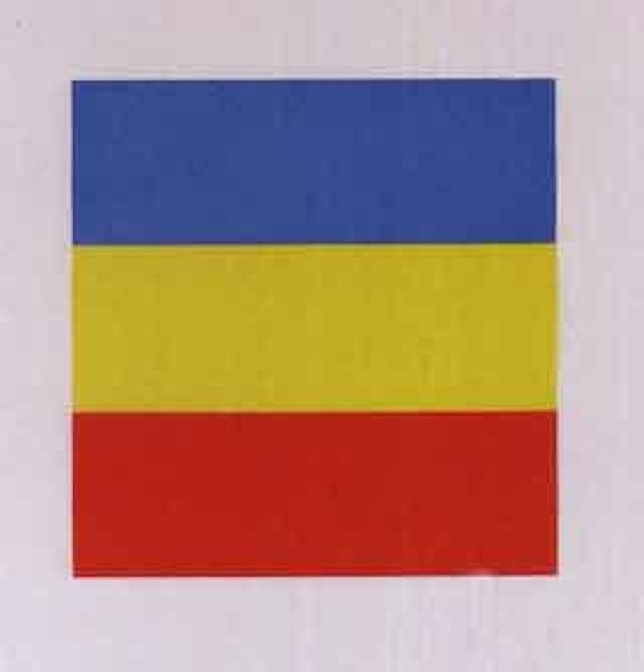 Blue, yellow, red by Ellsworth Kelly