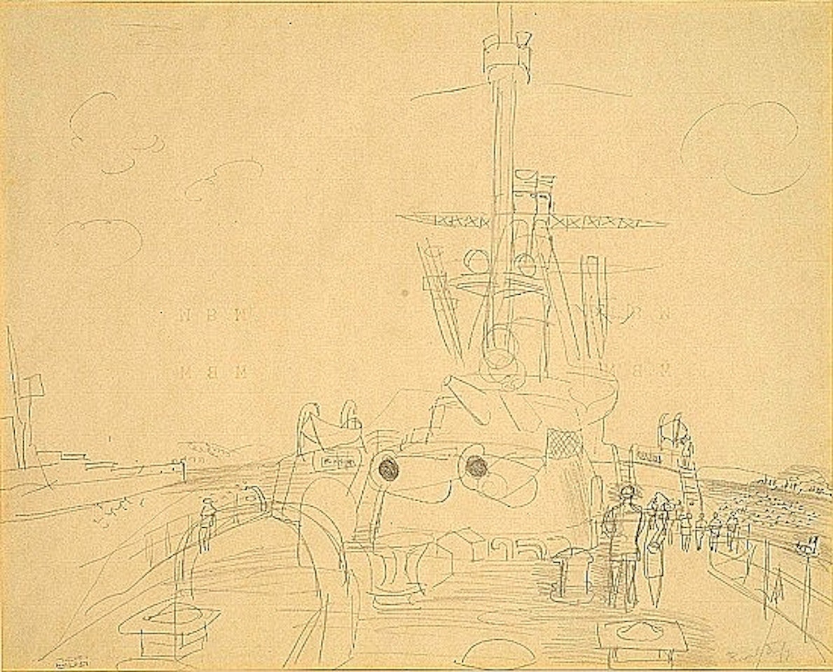 A bord de la flotte by Raoul Dufy